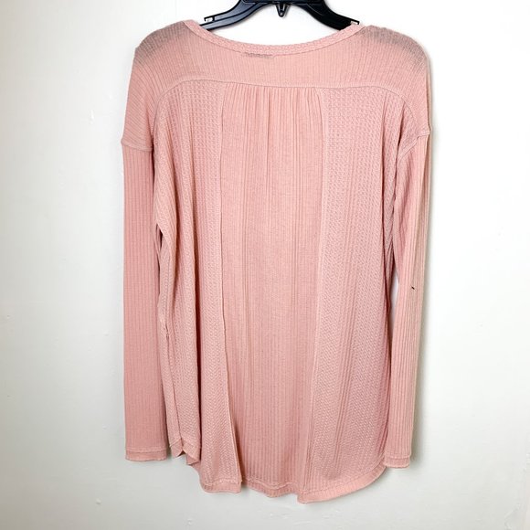 NEW Sweet Romeo pink long sleeve swing henley small - Picture 7 of 7